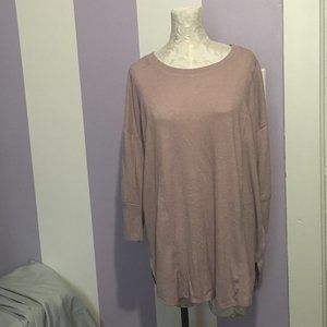 Maurices 1 Plus Size Xl New Mauve High Low Sweater